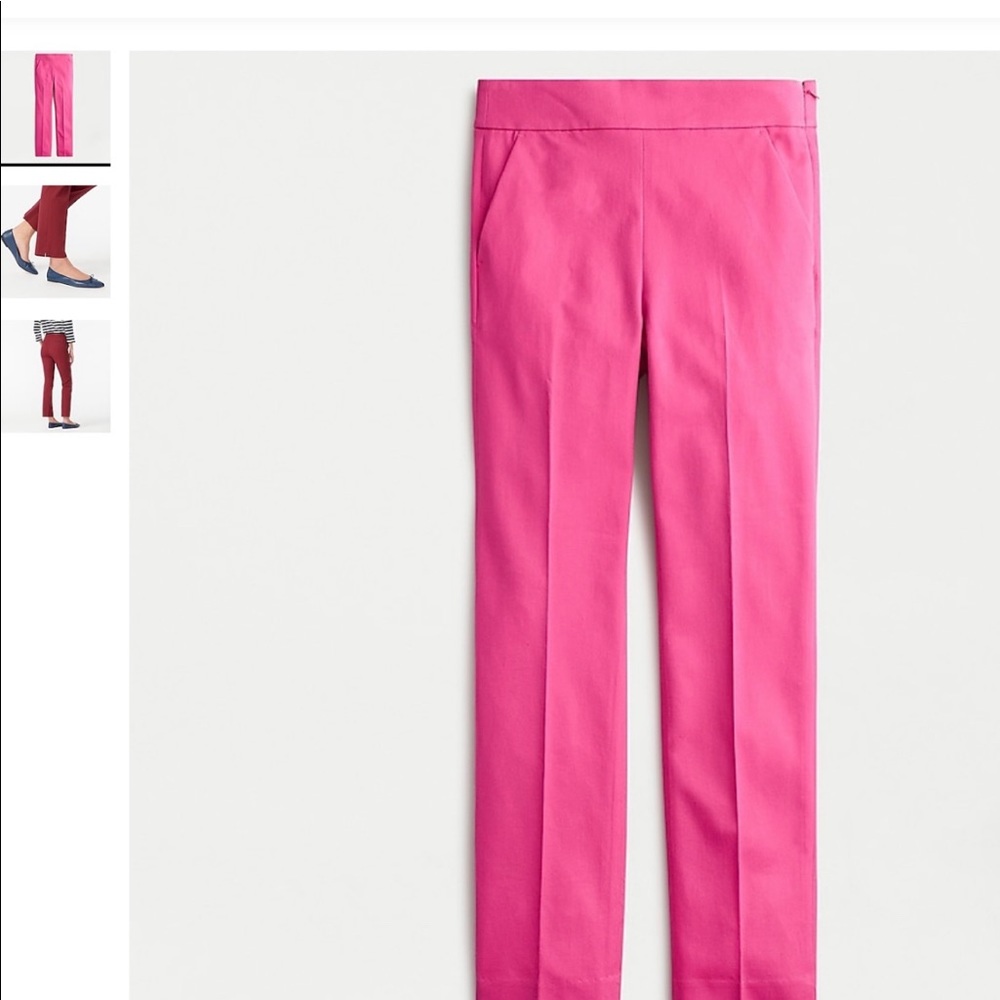 NWT J. Crew hot pink dress pants 00P
